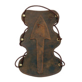 Serious Archery Arrowhead Long Armguard Brown Leather