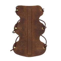 Serious Archery Vintage Stiff Back Armguard Brown Leather