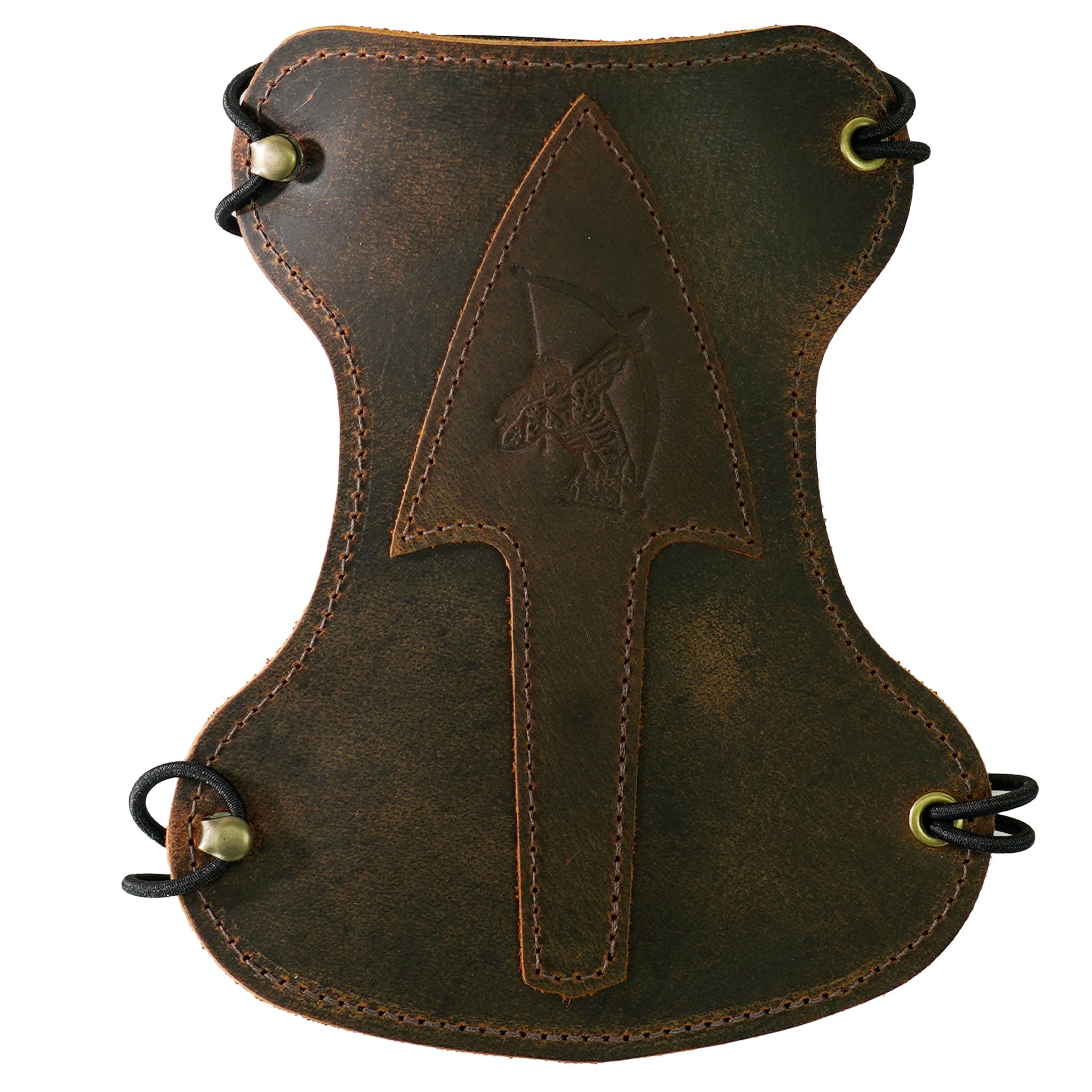 thumbnail image 2 of Archery Past Leather Armguard - Ambidextrous, Made In USA 2 of 4